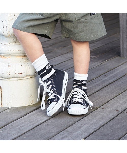 b・ROOM(ビールーム)の「アソートモノトーンカラーソックス5Pセット(ソックス/靴下・キッズ・ブラック・SMALL/MEDIUM/LARGE)」の7枚目の写真