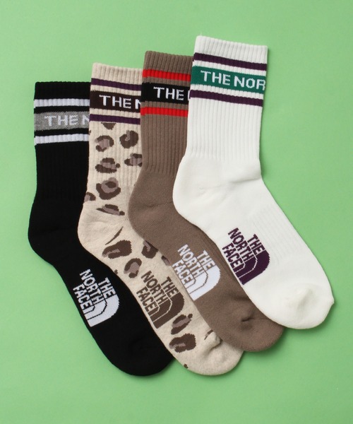 【セール】【THE NORTH FACE/ザノースフェイス】SOCKS MID/ソックス ミッド/ロゴライン（ソックス/靴下）｜THE