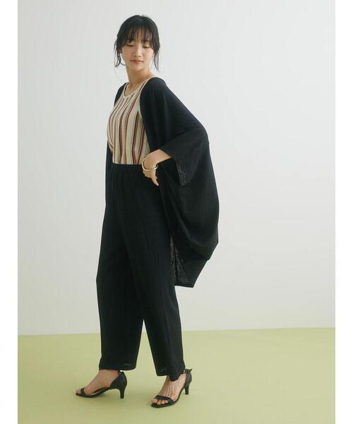 CRAFT STANDARD BOUTIQUE（クラフトスタンダードブティック）の「サラサラカットパンツ（その他パンツ・レディース・ブラック/キャメル・FREE）」の12枚目の写真