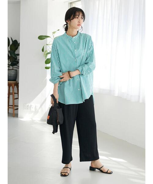 CRAFT STANDARD BOUTIQUE（クラフトスタンダードブティック）の「サラサラカットパンツ（その他パンツ・レディース・ブラック/キャメル・FREE）」の14枚目の写真