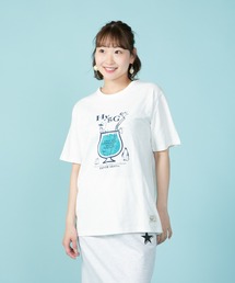 【BLUE STANDARD/ブルースタンダード】別注　ペンギンプリントTシャツ  スラブ　さらさら