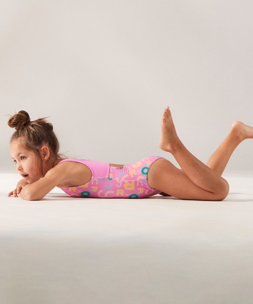 ROXY(ロキシー)の「FUNNY BAMBINO ONE PI/ロキシーキッズワンピース(水着)(水着・キッズ・ピンク・120/110/100)」の2枚目の写真