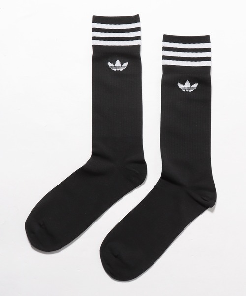 adidas（アディダス）の「adidas/アディダス TREFOIL SOLID CREW SOCKS 3 PAIRS 靴下（ソックス/靴下・メンズ・ブラック×ホワイト/ホワイト×ブラック・L/M/S）」の8枚目の写真