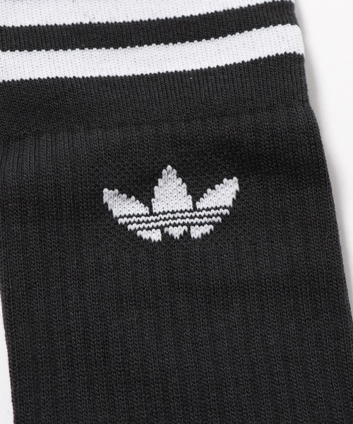adidas（アディダス）の「adidas/アディダス TREFOIL SOLID CREW SOCKS 3 PAIRS 靴下（ソックス/靴下・メンズ・ブラック×ホワイト/ホワイト×ブラック・L/M/S）」の5枚目の写真