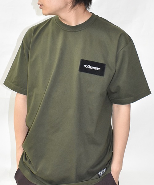 DOUBLE STEAL（ダブルスティール）の「ベルクロ Tシャツ（Tシャツ/カットソー・メンズ・アーミー/ブラック/ホワイト/ホワイト系その他/グレー・LARGE/X-LARGE/MEDIUM/XX-LARGE）」の5枚目の写真