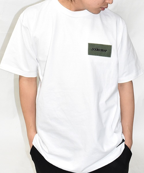 DOUBLE STEAL（ダブルスティール）の「ベルクロ Tシャツ（Tシャツ/カットソー・メンズ・アーミー/ブラック/ホワイト/ホワイト系その他/グレー・LARGE/X-LARGE/MEDIUM/XX-LARGE）」の2枚目の写真