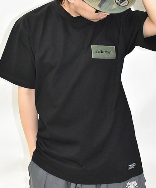 DOUBLE STEAL（ダブルスティール）の「ベルクロ Tシャツ（Tシャツ/カットソー・メンズ・アーミー/ブラック/ホワイト/ホワイト系その他/グレー・LARGE/X-LARGE/MEDIUM/XX-LARGE）」の4枚目の写真