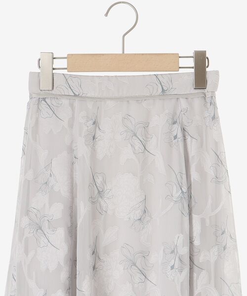 MAJESTIC LEGON（マジェスティックレゴン）の「フラワープリントジャカードスカート（スカート・レディース・アイボリー/グレー・MEDIUM）」の22枚目の写真