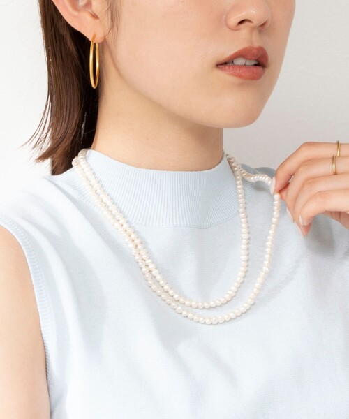 NOLLEY’S（ノーリーズ）の「淡水パールロングネックレス（ネックレス・レディース・オフホワイト・FREE）」の9枚目の写真