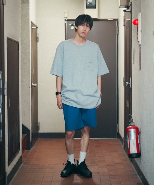 【Carhartt/カーハート】K87 Pocket Short Sleeve ポケット 半袖 Tシャツ メンズ レディース ポケットT ビッグシルエット ゆったり オーバーサイズ ルーズフィット（Tシャツ/カットソー）｜Carhartt（カーハート）