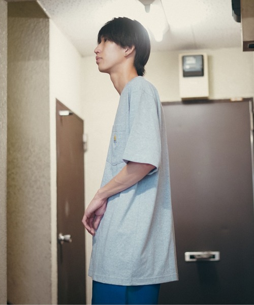 【Carhartt/カーハート】K87 Pocket Short Sleeve ポケット 半袖 Tシャツ メンズ レディース ポケットT ビッグシルエット ゆったり オーバーサイズ ルーズフィット（Tシャツ/カットソー）｜Carhartt（カーハート）