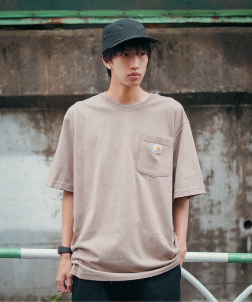 【Carhartt/カーハート】K87 Pocket Short Sleeve ポケット 半袖 Tシャツ メンズ レディース ポケットT ビッグシルエット ゆったり オーバーサイズ ルーズフィット（Tシャツ/カットソー）｜Carhartt（カーハート）