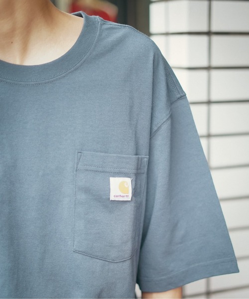 【Carhartt/カーハート】K87 Pocket Short Sleeve ポケット 半袖 Tシャツ メンズ レディース ポケットT ビッグシルエット ゆったり オーバーサイズ ルーズフィット（Tシャツ/カットソー）｜Carhartt（カーハート）