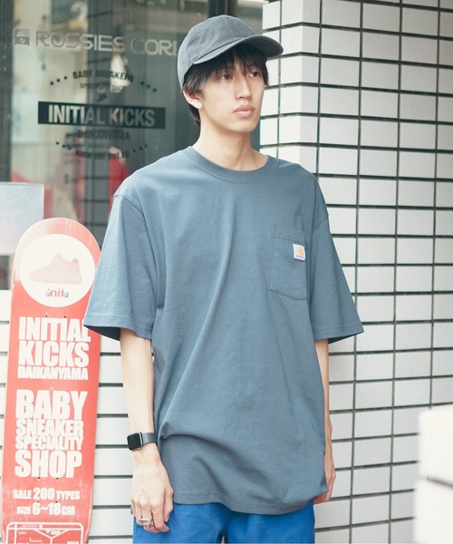 【Carhartt/カーハート】K87 Pocket Short Sleeve ポケット 半袖 Tシャツ メンズ レディース ポケットT ビッグシルエット ゆったり オーバーサイズ ルーズフィット（Tシャツ/カットソー）｜Carhartt（カーハート）
