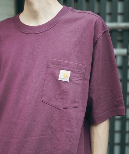 【Carhartt/カーハート】K87 Pocket Short Sleeve ポケット 半袖 Tシャツ メンズ レディース ポケットT ビッグシルエット ゆったり オーバーサイズ ルーズフィット（Tシャツ/カットソー）｜Carhartt（カーハート）