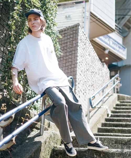 【Carhartt/カーハート】K87 Pocket Short Sleeve ポケット 半袖 Tシャツ メンズ レディース ポケットT ビッグシルエット ゆったり オーバーサイズ ルーズフィット（Tシャツ/カットソー）｜Carhartt（カーハート）