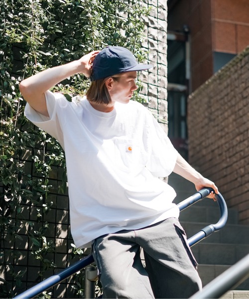 【Carhartt/カーハート】K87 Pocket Short Sleeve ポケット 半袖 Tシャツ メンズ レディース ポケットT ビッグシルエット ゆったり オーバーサイズ ルーズフィット（Tシャツ/カットソー）｜Carhartt（カーハート）