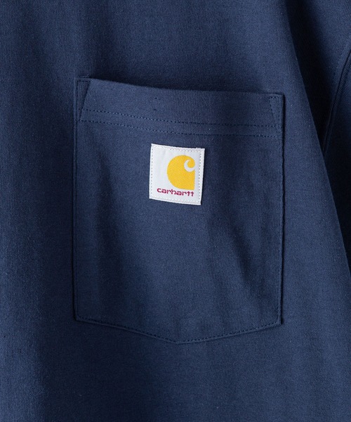 【Carhartt/カーハート】K87 Pocket Short Sleeve ポケット 半袖 Tシャツ メンズ レディース ポケットT ビッグシルエット ゆったり オーバーサイズ ルーズフィット（Tシャツ/カットソー）｜Carhartt（カーハート）