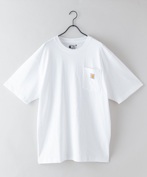 【Carhartt/カーハート】K87 Pocket Short Sleeve ポケット 半袖 Tシャツ メンズ レディース ポケットT ビッグシルエット ゆったり オーバーサイズ ルーズフィット（Tシャツ/カットソー）｜Carhartt（カーハート）