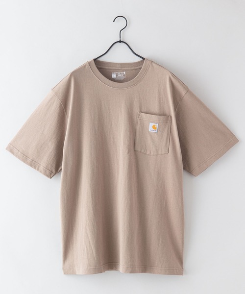 【Carhartt/カーハート】K87 Pocket Short Sleeve ポケット 半袖 Tシャツ メンズ レディース ポケットT ビッグシルエット ゆったり オーバーサイズ ルーズフィット（Tシャツ/カットソー）｜Carhartt（カーハート）