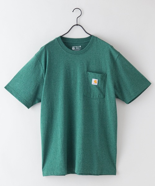 【Carhartt/カーハート】K87 Pocket Short Sleeve ポケット 半袖 Tシャツ メンズ レディース ポケットT ビッグシルエット ゆったり オーバーサイズ ルーズフィット（Tシャツ/カットソー）｜Carhartt（カーハート）