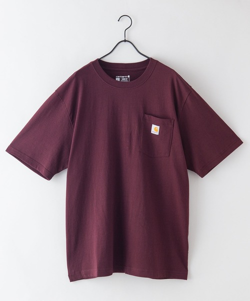 【Carhartt/カーハート】K87 Pocket Short Sleeve ポケット 半袖 Tシャツ メンズ レディース ポケットT ビッグシルエット ゆったり オーバーサイズ ルーズフィット（Tシャツ/カットソー）｜Carhartt（カーハート）