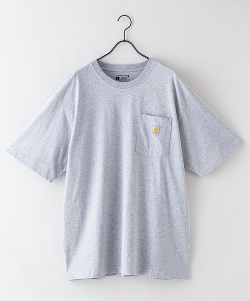 【Carhartt/カーハート】K87 Pocket Short Sleeve ポケット 半袖 Tシャツ メンズ レディース ポケットT ビッグシルエット ゆったり オーバーサイズ ルーズフィット（Tシャツ/カットソー）｜Carhartt（カーハート）