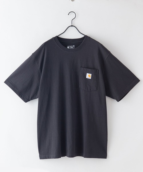 【Carhartt/カーハート】K87 Pocket Short Sleeve ポケット 半袖 Tシャツ メンズ レディース ポケットT ビッグシルエット ゆったり オーバーサイズ ルーズフィット（Tシャツ/カットソー）｜Carhartt（カーハート）