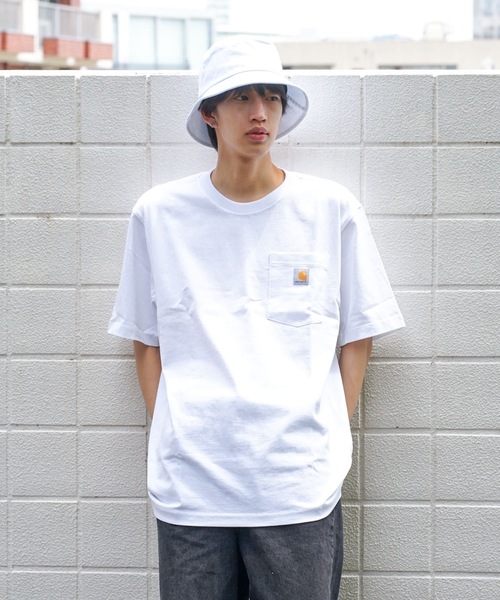 【Carhartt/カーハート】K87 Pocket Short Sleeve ポケット 半袖 Tシャツ メンズ レディース ポケットT ビッグシルエット ゆったり オーバーサイズ ルーズフィット（Tシャツ/カットソー）｜Carhartt（カーハート）