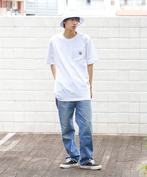 【Carhartt/カーハート】K87 Pocket Short Sleeve ポケット 半袖 Tシャツ メンズ レディース ポケットT ビッグシルエット ゆったり オーバーサイズ ルーズフィット（Tシャツ/カットソー）｜Carhartt（カーハート）
