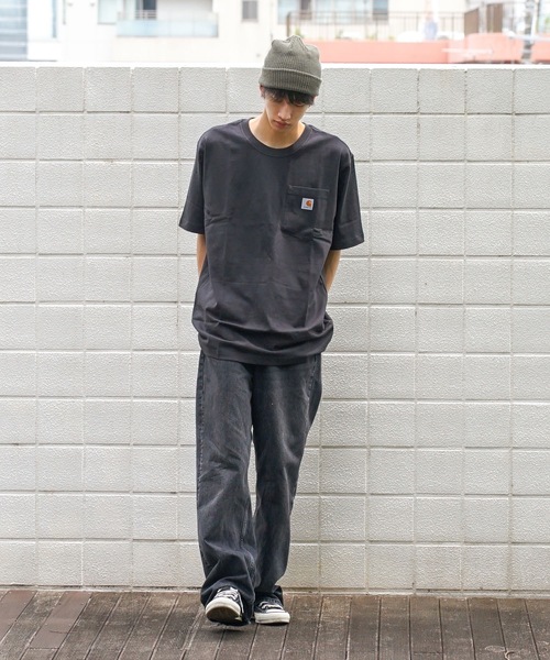 【Carhartt/カーハート】K87 Pocket Short Sleeve ポケット 半袖 Tシャツ メンズ レディース ポケットT ビッグシルエット ゆったり オーバーサイズ ルーズフィット（Tシャツ/カットソー）｜Carhartt（カーハート）