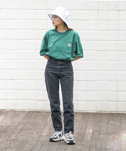 【Carhartt/カーハート】K87 Pocket Short Sleeve ポケット 半袖 Tシャツ メンズ レディース ポケットT ビッグシルエット ゆったり オーバーサイズ ルーズフィット（Tシャツ/カットソー）｜Carhartt（カーハート）