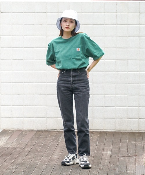 【Carhartt/カーハート】K87 Pocket Short Sleeve ポケット 半袖 Tシャツ メンズ レディース ポケットT ビッグシルエット ゆったり オーバーサイズ ルーズフィット（Tシャツ/カットソー）｜Carhartt（カーハート）