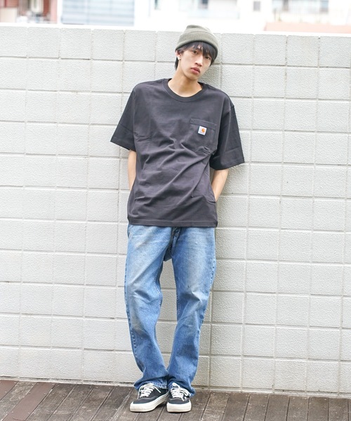 【Carhartt/カーハート】K87 Pocket Short Sleeve ポケット 半袖 Tシャツ メンズ レディース ポケットT ビッグシルエット ゆったり オーバーサイズ ルーズフィット（Tシャツ/カットソー）｜Carhartt（カーハート）