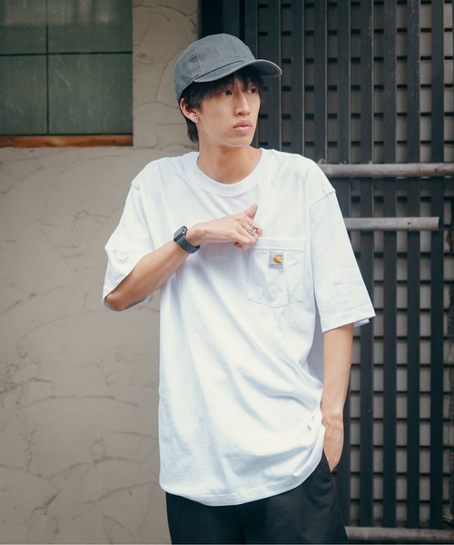 【Carhartt/カーハート】K87 Pocket Short Sleeve ポケット 半袖 Tシャツ メンズ レディース ポケットT ビッグシルエット ゆったり オーバーサイズ ルーズフィット（Tシャツ/カットソー）｜Carhartt（カーハート）