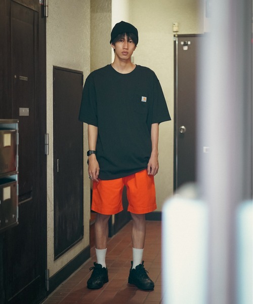 【Carhartt/カーハート】K87 Pocket Short Sleeve ポケット 半袖 Tシャツ メンズ レディース ポケットT ビッグシルエット ゆったり オーバーサイズ ルーズフィット（Tシャツ/カットソー）｜Carhartt（カーハート）