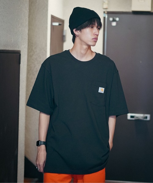 【Carhartt/カーハート】K87 Pocket Short Sleeve ポケット 半袖 Tシャツ メンズ レディース ポケットT ビッグシルエット ゆったり オーバーサイズ ルーズフィット（Tシャツ/カットソー）｜Carhartt（カーハート）