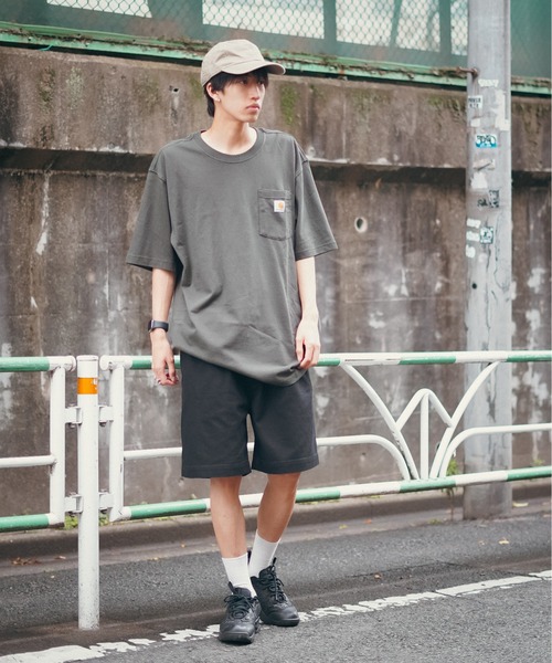 【Carhartt/カーハート】K87 Pocket Short Sleeve ポケット 半袖 Tシャツ メンズ レディース ポケットT ビッグシルエット ゆったり オーバーサイズ ルーズフィット（Tシャツ/カットソー）｜Carhartt（カーハート）