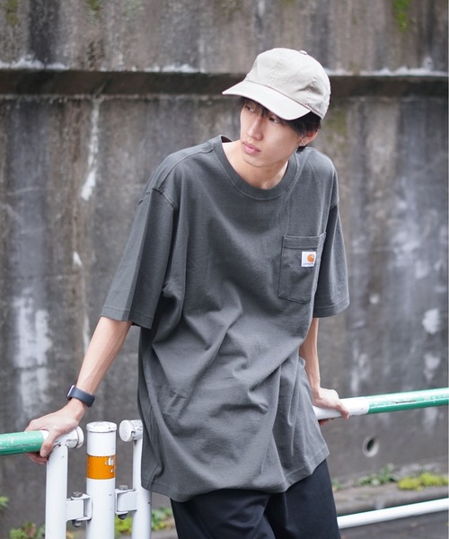 【Carhartt/カーハート】K87 Pocket Short Sleeve ポケット 半袖 Tシャツ メンズ レディース ポケットT ビッグシルエット ゆったり オーバーサイズ ルーズフィット（Tシャツ/カットソー）｜Carhartt（カーハート）