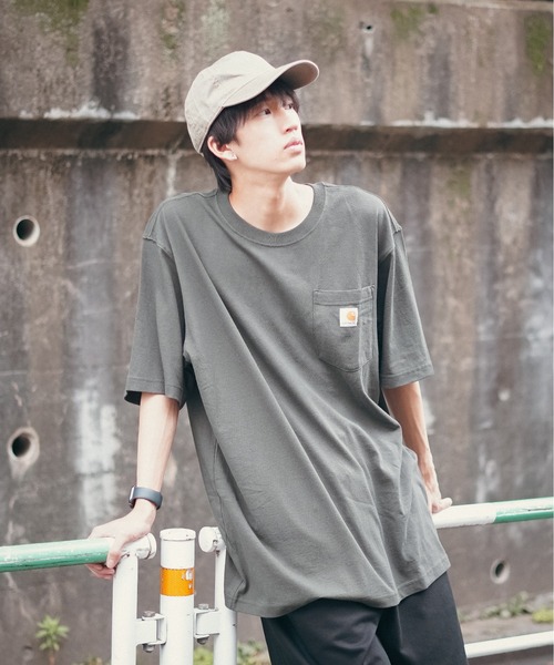 【Carhartt/カーハート】K87 Pocket Short Sleeve ポケット 半袖 Tシャツ メンズ レディース ポケットT ビッグシルエット ゆったり オーバーサイズ ルーズフィット（Tシャツ/カットソー）｜Carhartt（カーハート）