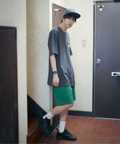 【Carhartt/カーハート】K87 Pocket Short Sleeve ポケット 半袖 Tシャツ メンズ レディース ポケットT ビッグシルエット ゆったり オーバーサイズ ルーズフィット（Tシャツ/カットソー）｜Carhartt（カーハート）