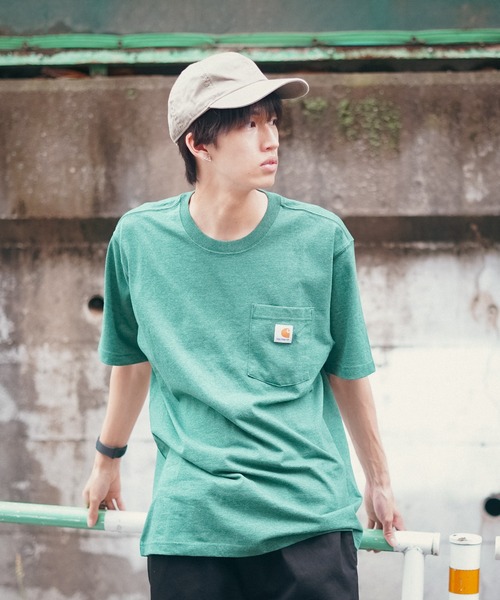 【Carhartt/カーハート】K87 Pocket Short Sleeve ポケット 半袖 Tシャツ メンズ レディース ポケットT ビッグシルエット ゆったり オーバーサイズ ルーズフィット（Tシャツ/カットソー）｜Carhartt（カーハート）