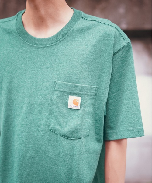 【Carhartt/カーハート】K87 Pocket Short Sleeve ポケット 半袖 Tシャツ メンズ レディース ポケットT ビッグシルエット ゆったり オーバーサイズ ルーズフィット（Tシャツ/カットソー）｜Carhartt（カーハート）