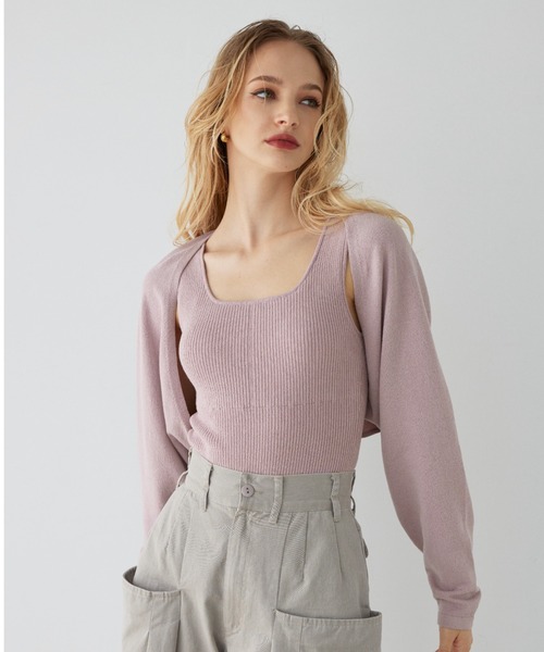 セール】Long Sleeve Knit Bolero / サマーニットボレロ