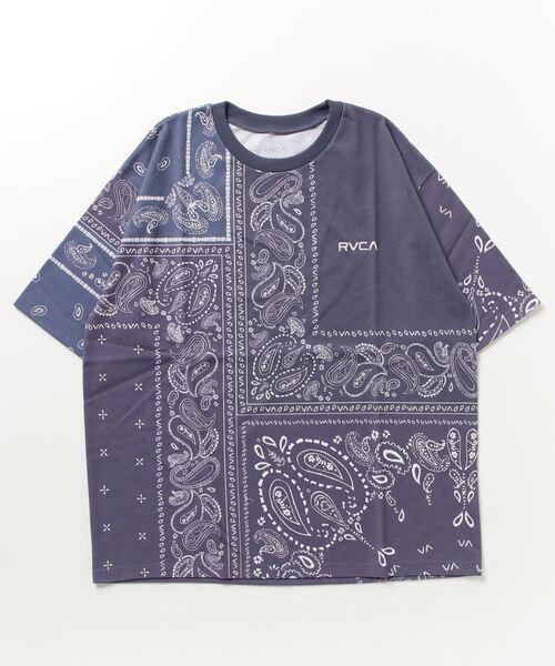 RVCA(ルーカ)の「RVCA メンズ BANDANA ARCH RVCA TEE Tシャツ【2023年夏モデル】/ルーカ半袖Tシャツ(Tシャツ/カットソー・メンズ・ネイビー/ホワイト/ブラック/ブラック系その他・SMALL/MEDIUM/LARGE/X-LARGE)」の5枚目の写真