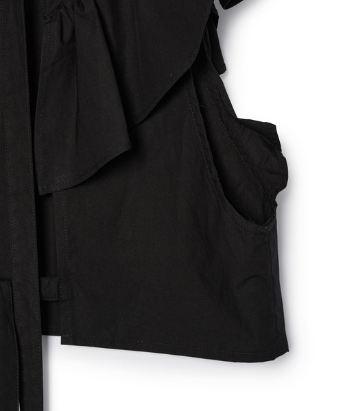 ADAM ET ROPE'（アダムエロペ）の「〈SETアイテム〉フリルセットTシャツ（Tシャツ/カットソー・レディース・ホワイト/ブラック/ベージュ・FREE）」の21枚目の写真