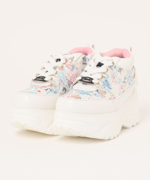 YOSUKE（ヨースケ）の「【YOSUKE】厚底レースアップスニーカー 2810365（スニーカー・レディース・ホワイト/ブラック/ブラック系その他/ブラック系その他2/ホワイト系その他・24.0cm/24.5cm/23.5cm/23.0cm/22.5cm/25.0cm）」の3枚目の写真