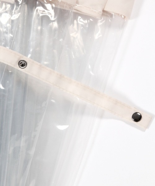 LEPSIM(レプシィム)の「ドームコンビビニール傘 178061(長傘・レディース・ライトグリーン/オレンジ/アイボリー・ONE SIZE)」の8枚目の写真