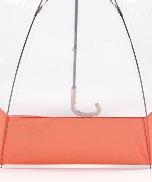 LEPSIM(レプシィム)の「ドームコンビビニール傘 178061(長傘・レディース・ライトグリーン/オレンジ/アイボリー・ONE SIZE)」の7枚目の写真