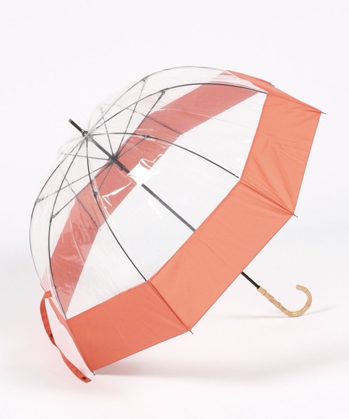 LEPSIM(レプシィム)の「ドームコンビビニール傘 178061(長傘・レディース・ライトグリーン/オレンジ/アイボリー・ONE SIZE)」の16枚目の写真